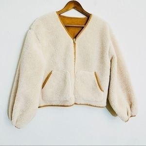 Reversible Fleece and Suede Women's Jacket